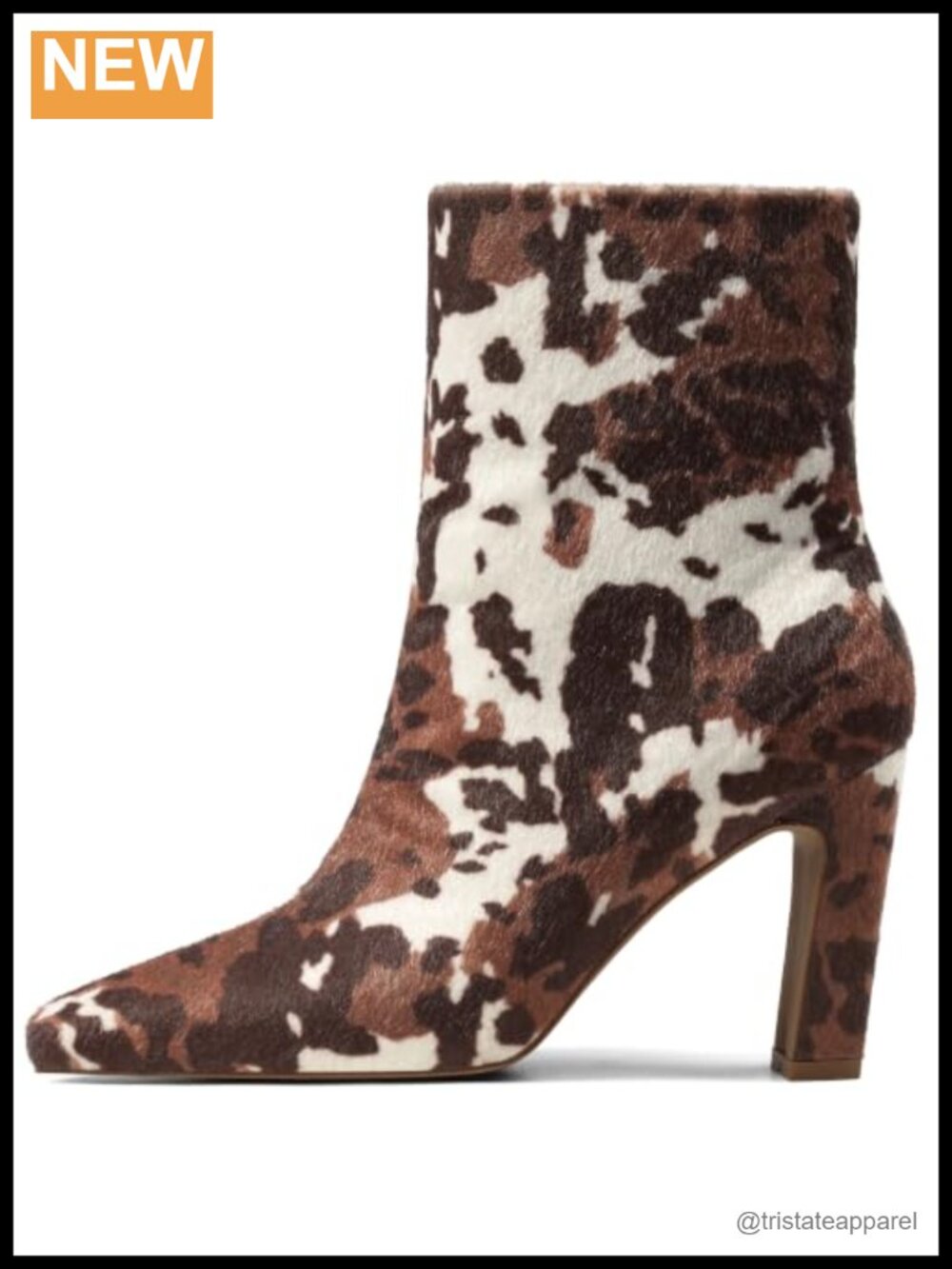 Women's Square Toe Chunky Heeled Ankle Boots Faux Suede Block Heel